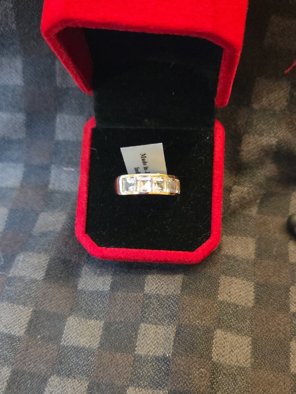 Gold Band Ring with CULLINAN TOPAZ STONES. - Women's Jewelry